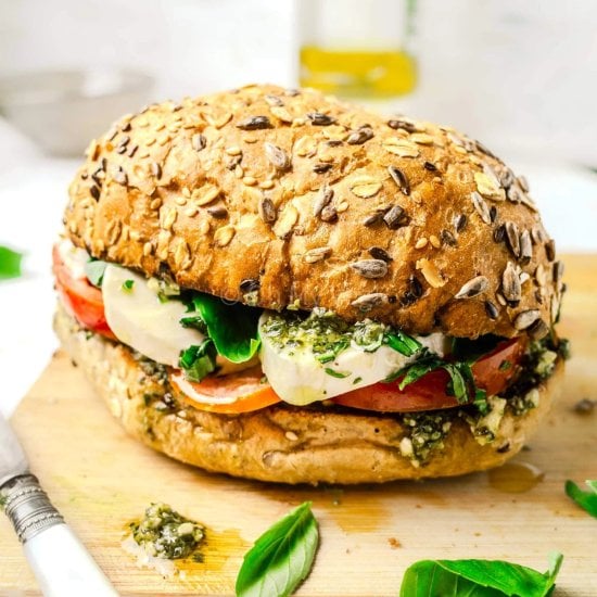 Pesto Caprese Sandwich