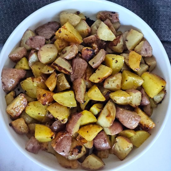 Crispy Garlic and Parmesan Potatoes