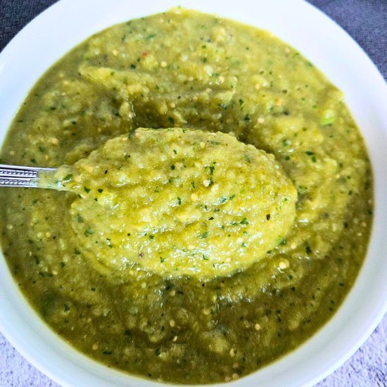 Roasted Tomatillo Salsa Verde
