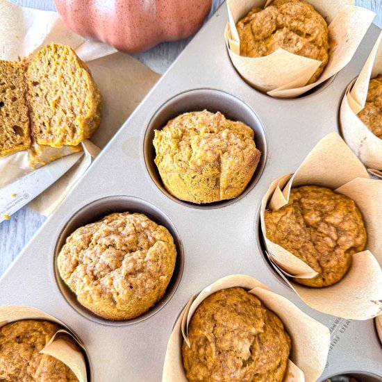 Sourdough Pumpkin Muffins