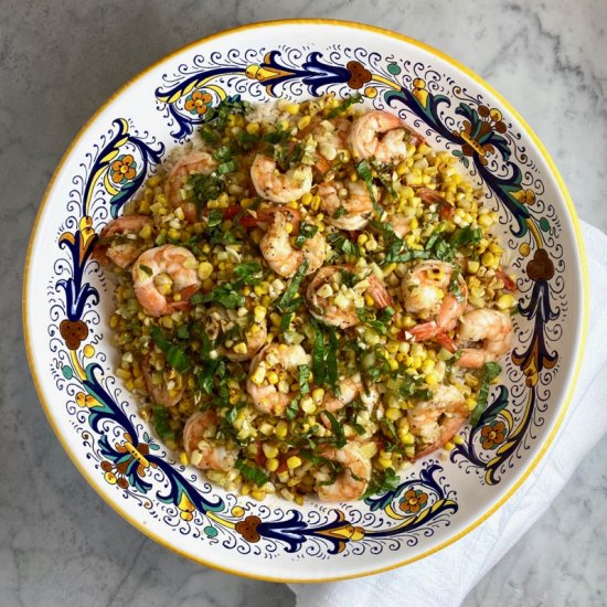 Skillet Shrimp & Corn