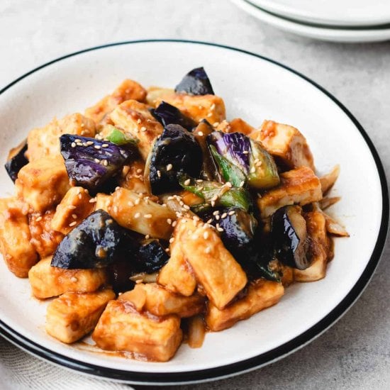 Stir-fried Japanese Eggplant & Miso