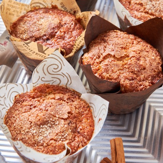 Cinnamon Banana Protein Muffins