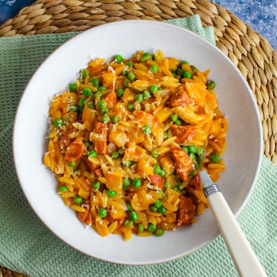 Chicken and Chorizo Orzo