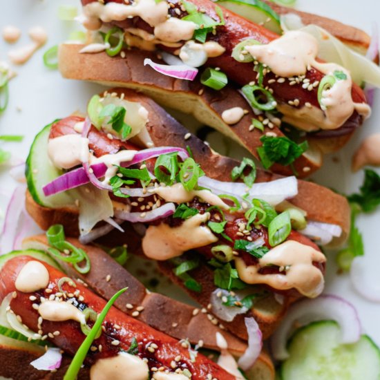Asian Style Hot Dogs