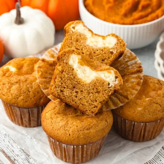 Pumpkin Cream Cheese Muffins