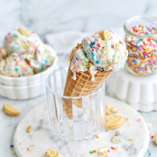 No Churn Funfetti Ice Cream