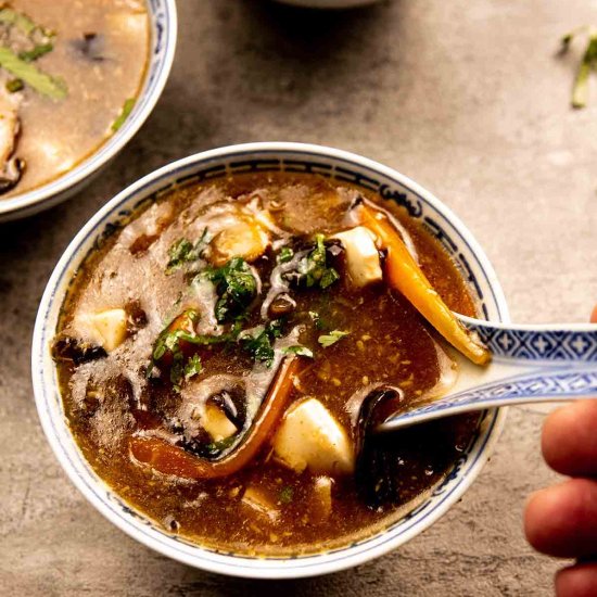 Taiwanese Vegan Hot And Sour Soup