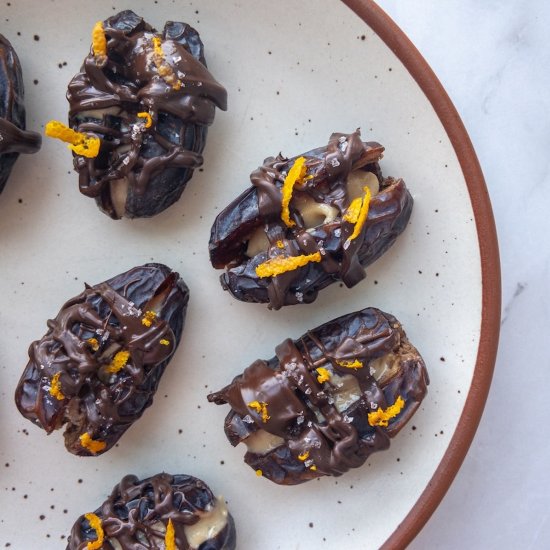 Tahini and Orange Stuffed Dates