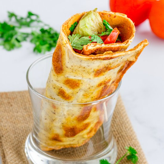 High Protein Cottage Cheese Wrap