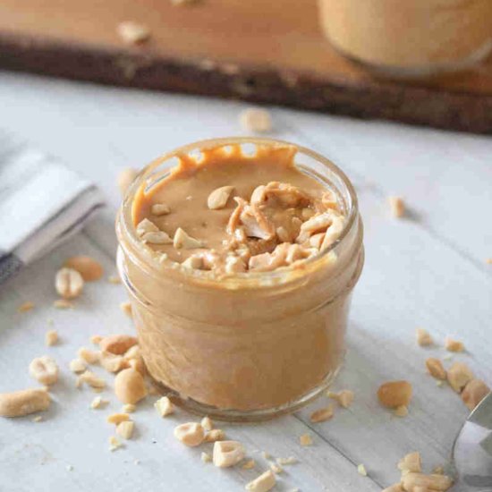 2 Ingredient Homemade Peanut Butter