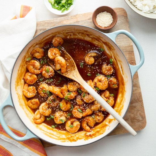 Shrimp with Honey Garlic Sauce