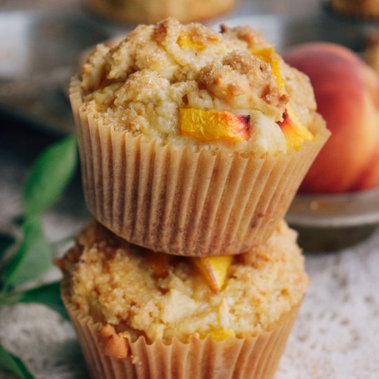 Easy Peach Muffins