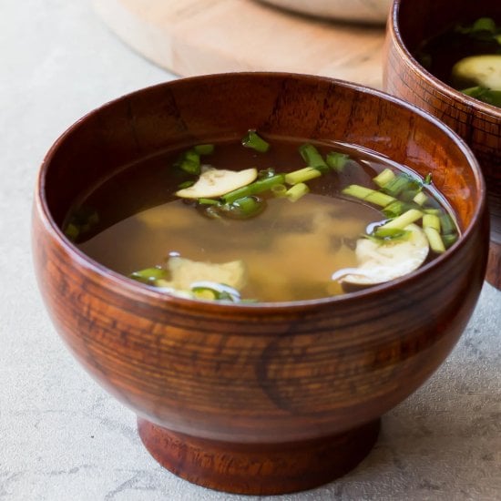 Eggplant Miso Soup