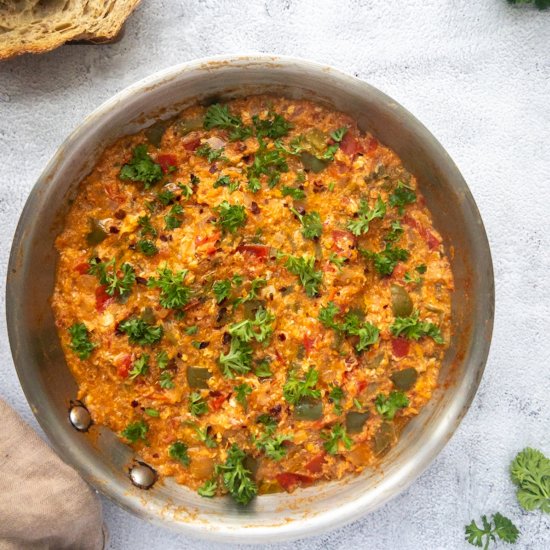 Menemen (Turkish Scrambled Eggs)