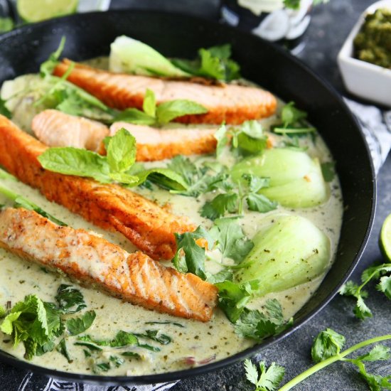 Thai Salmon Green Curry