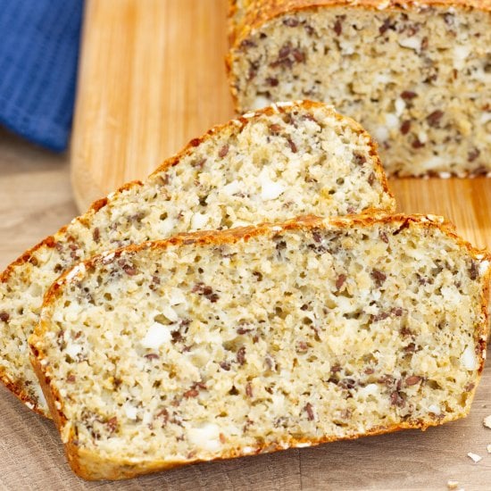 Cottage Cheese Bread with Flaxseed
