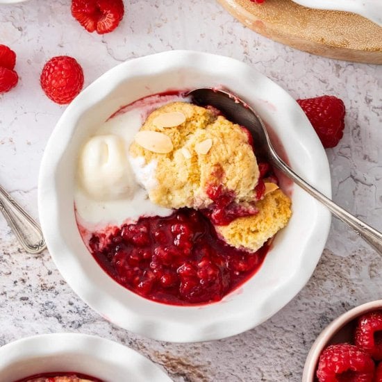Raspberry Cobbler
