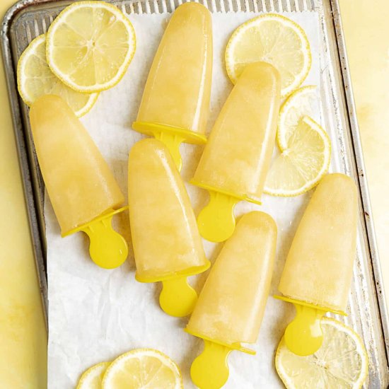 Homemade Lemon Popsicles