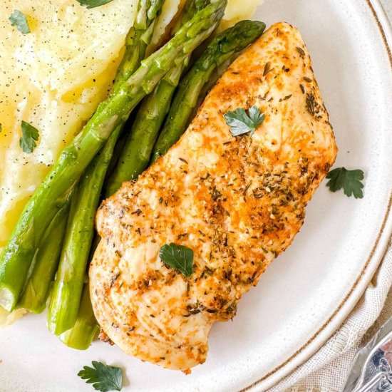 Baked Thin Sliced Chicken Breast