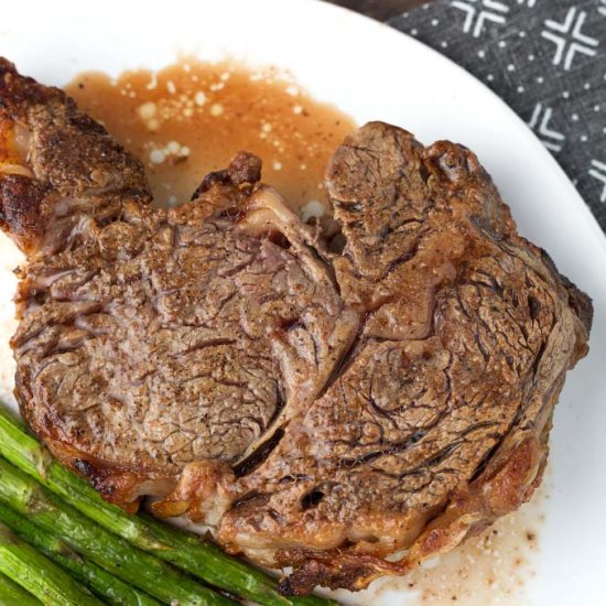 Air Fryer Rib Eye Steak