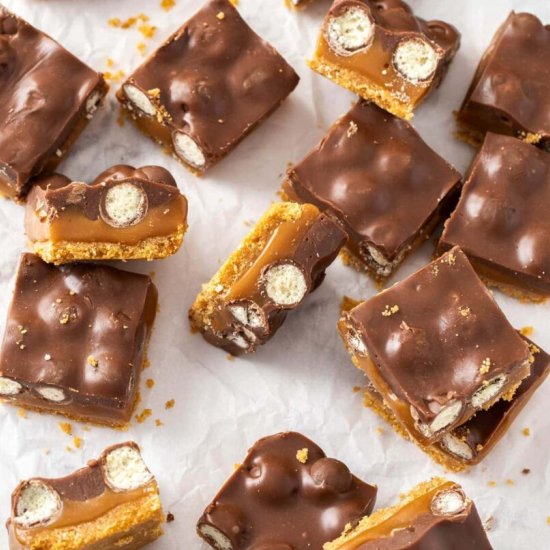 Caramel Malteser Slice