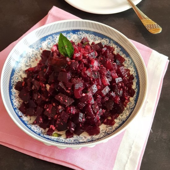 Beetroot Poriyal/ Thoran/ Fry