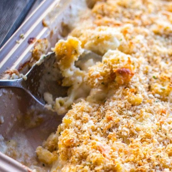 Baked Cauliflower Mac & Cheese