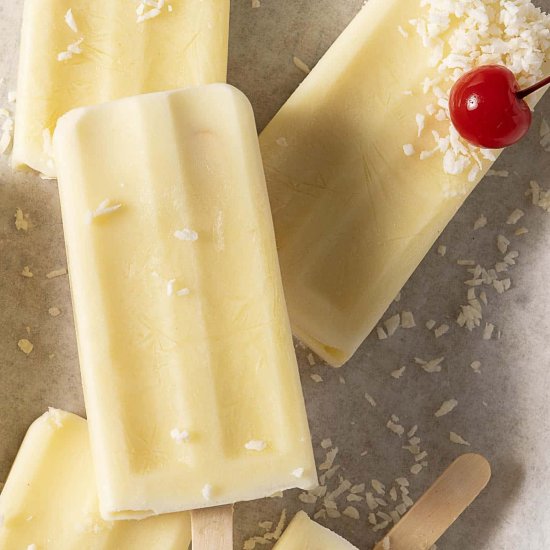 Piña Colada Popsicles