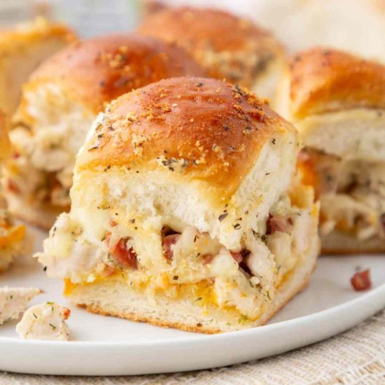 Chicken Bacon Ranch Sliders