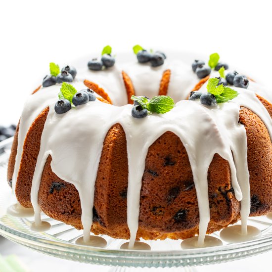 Blueberry Pound Cake with Lemon