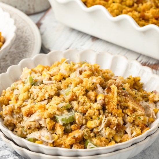 Chicken and Stuffing Casserole