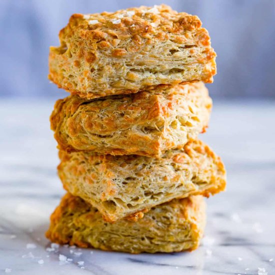 Irish Cheddar and Stout Biscuits