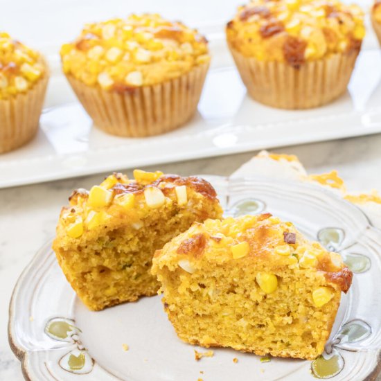 Savory Spiced Cornbread Muffins