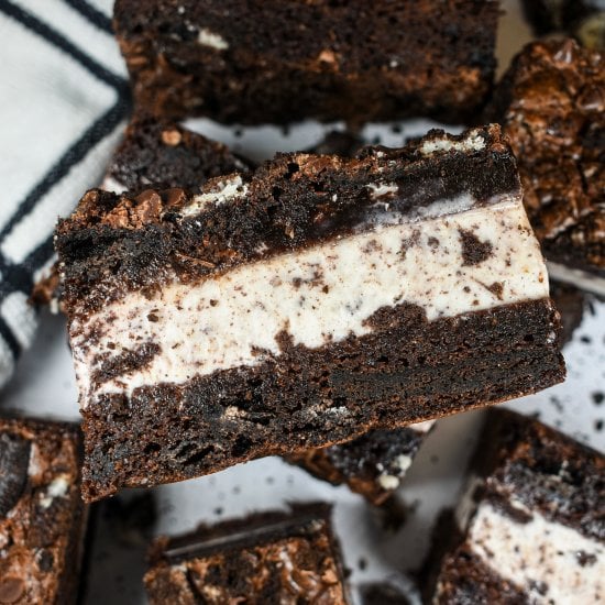 Oreo Brownie Ice Cream Sandwiches