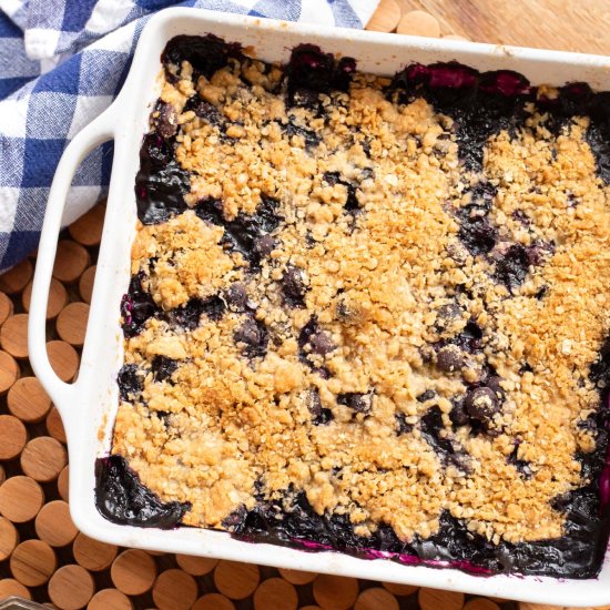 Easy Blueberry Crisp