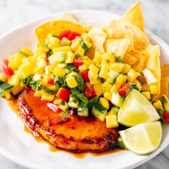 Pork with Mango Salsa
