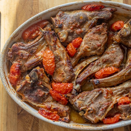 Oven Baked Lamb Chops