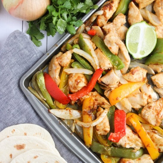 Sheet Pan Chicken Fajitas