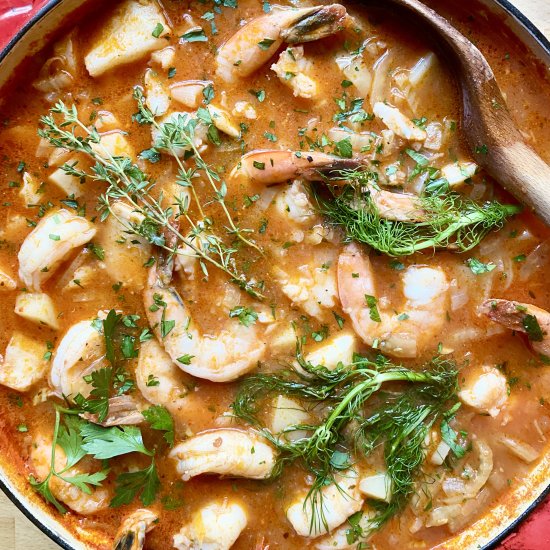 Seafood Stew with Fennel & Tomatoes