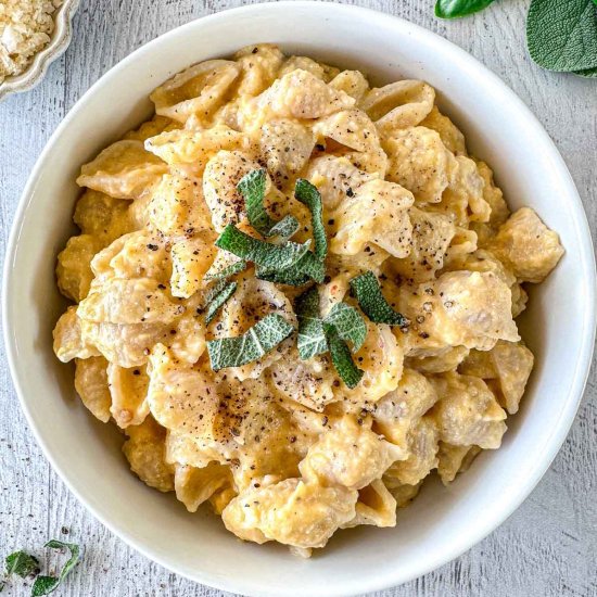 Butternut Squash And Feta Pasta