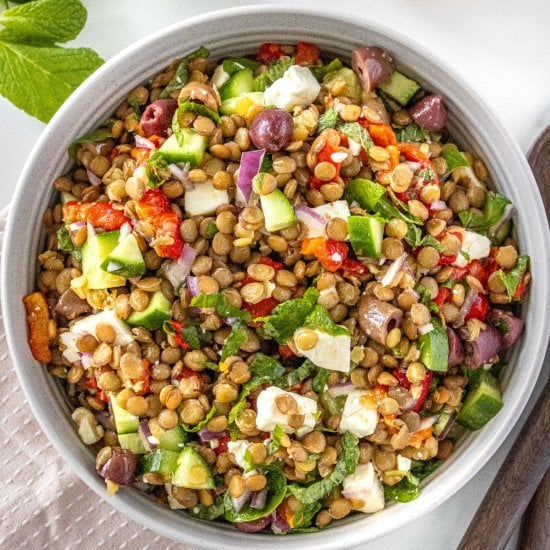 Mediterranean Lentil Salad