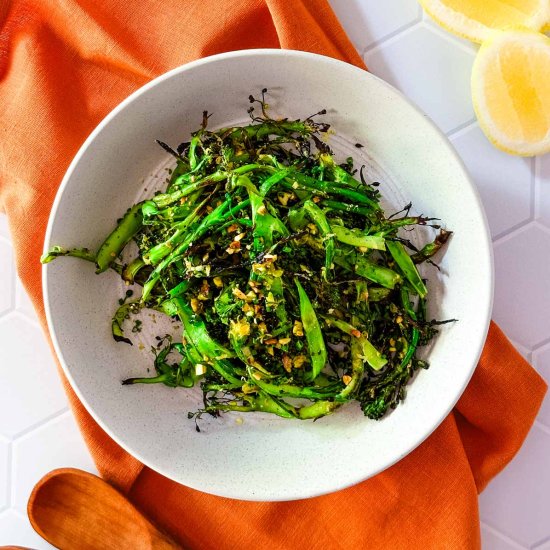 Grilled Broccolini with Pistachios