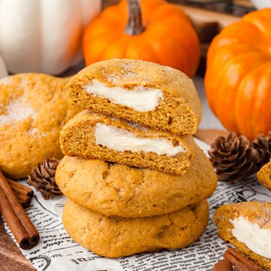 Pumpkin Cheesecake Cookies