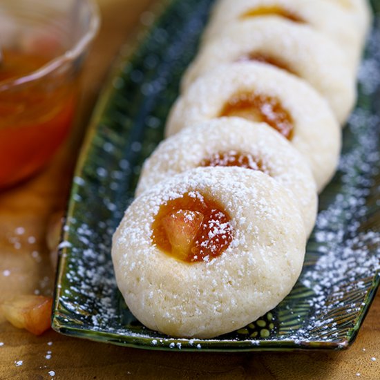 Fresh Peach and Preserve Thumbprint