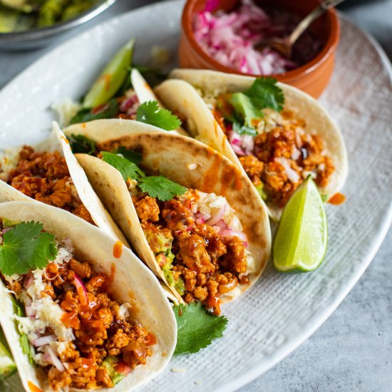 Ground Chicken Tacos