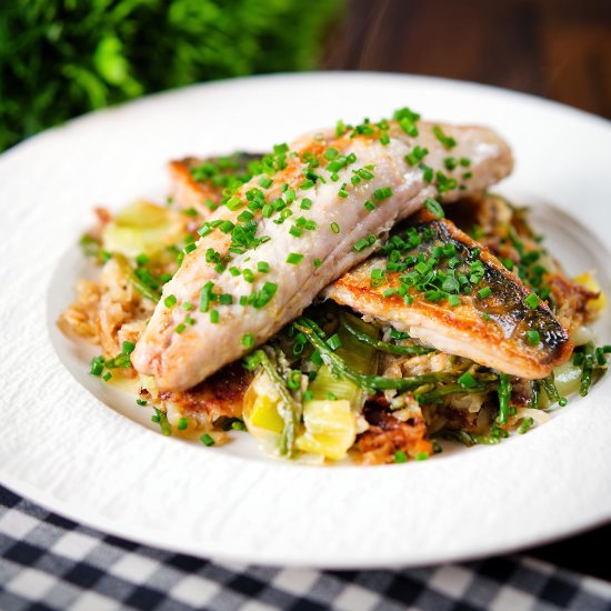 Mackerel with Horseradish Hash