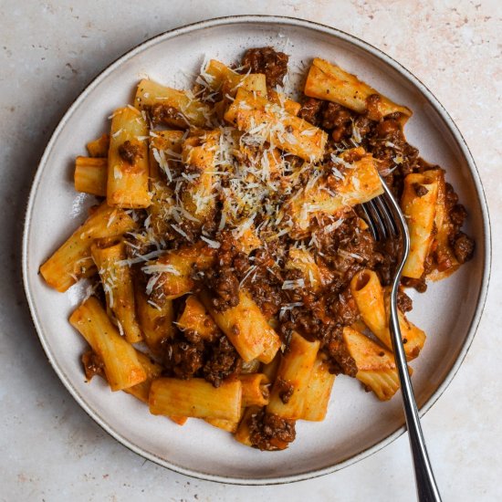 Slow Cooked Venison Ragù