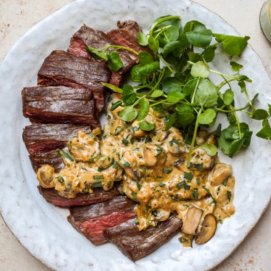 Mushroom and Brandy Steak Sauce