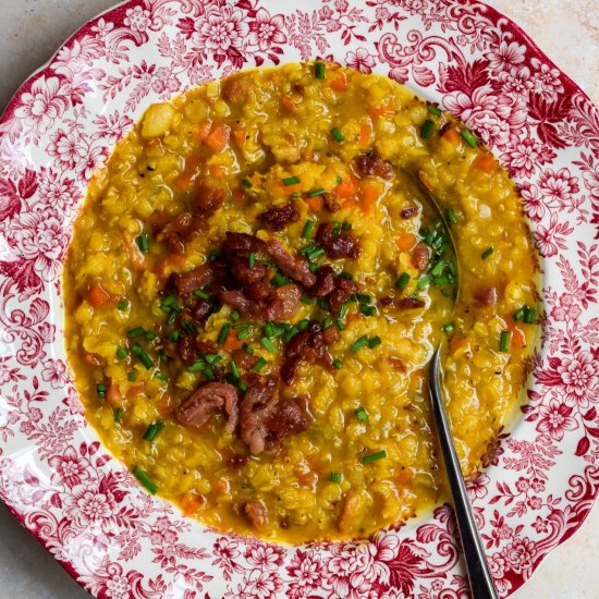 Bacon and Lentil Soup